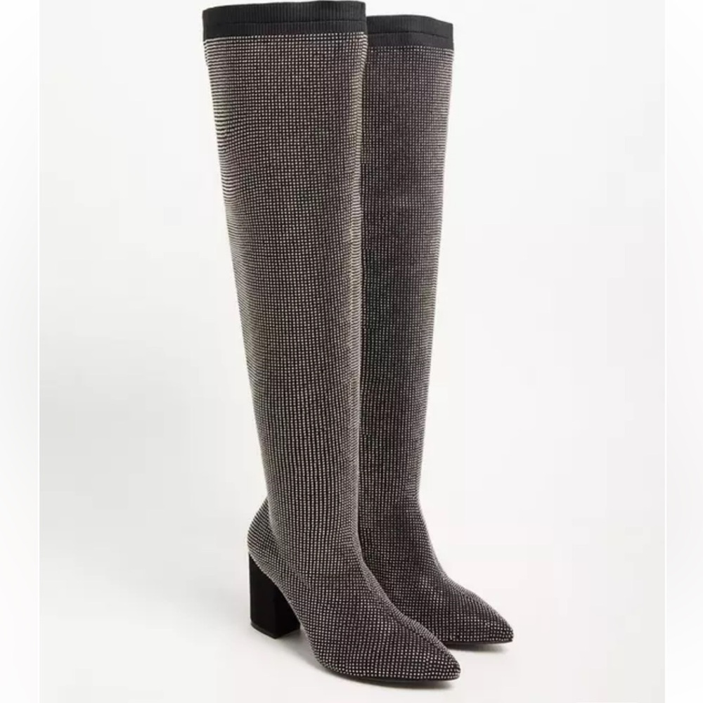 Studded Stretch Over the Knee Boot - Picture 5 of 7